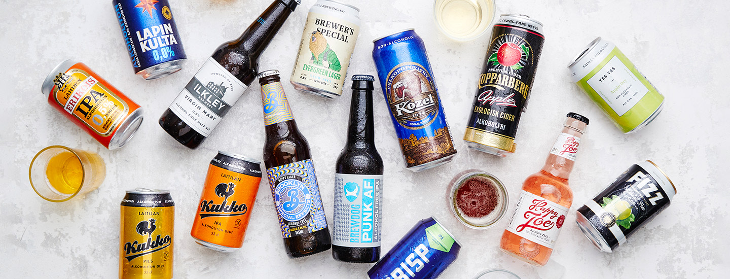 Alkoholittomat oluet ja siiderit makutestissä 2020