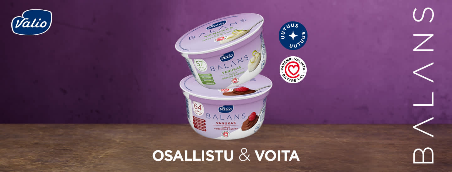 Osallistu Valio Balans -arvontaan – voita Timman lahjakortti!