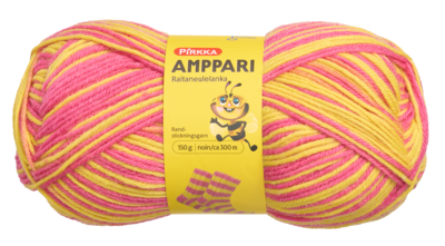 Online 400x-Pirkka raitaneulelanka 150g Amppari