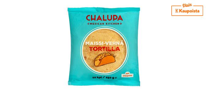 Chalupa maissi-vehnätortilla
