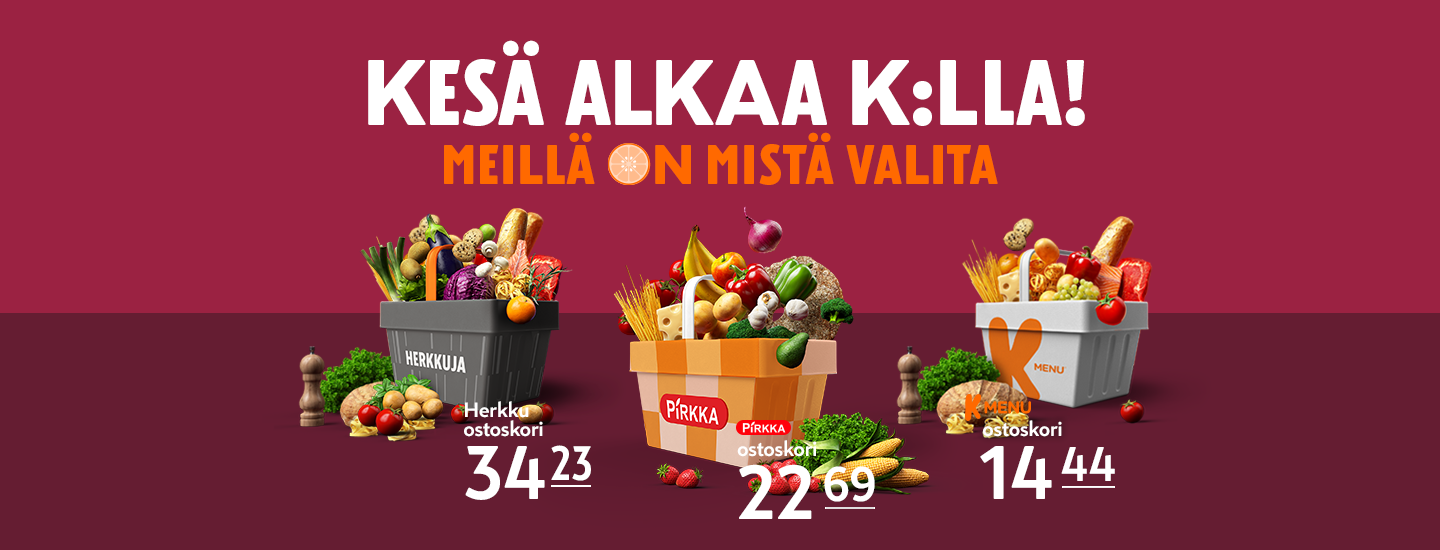 Halvimmat ostoskorit omissa käsissäsi 