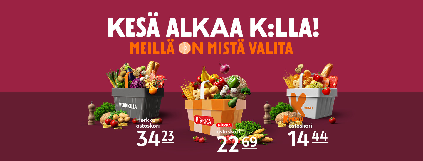 Halvimmat ostoskorit omissa käsissäsi