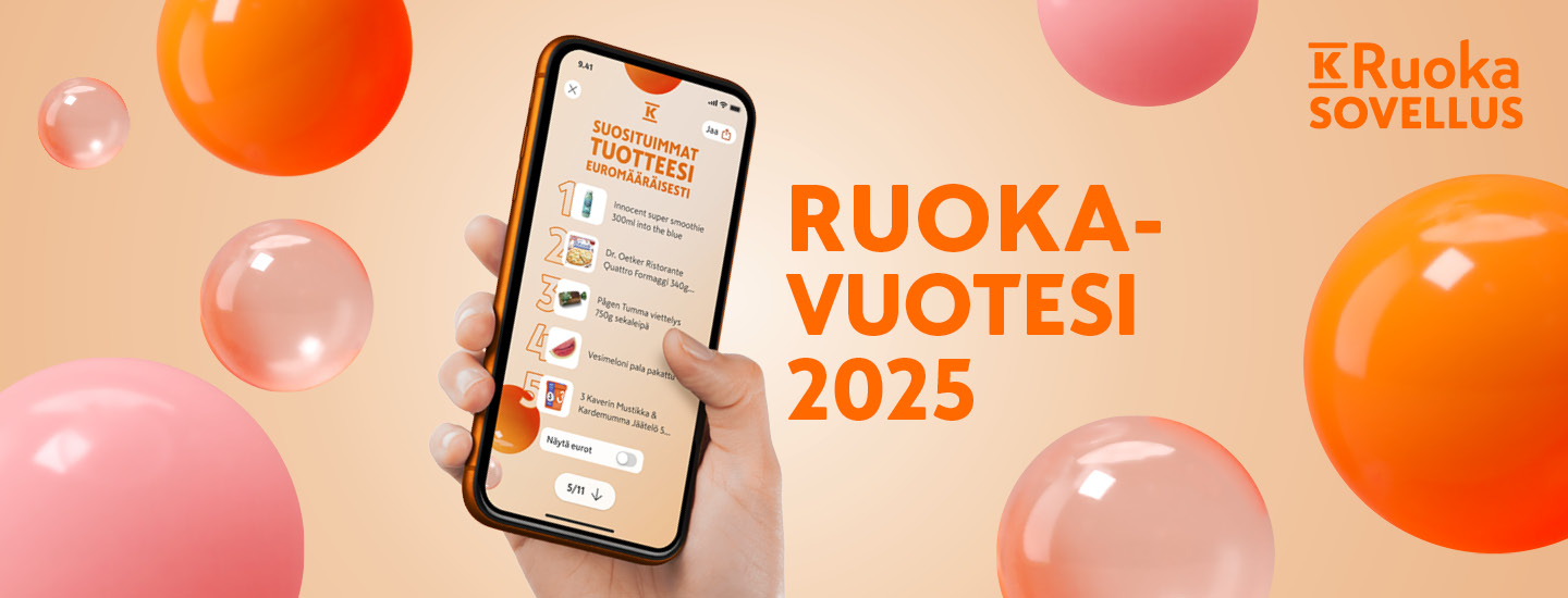 Ruokavuotesi – henkilökohtainen tarinasi vuoden 2025 ostoksista