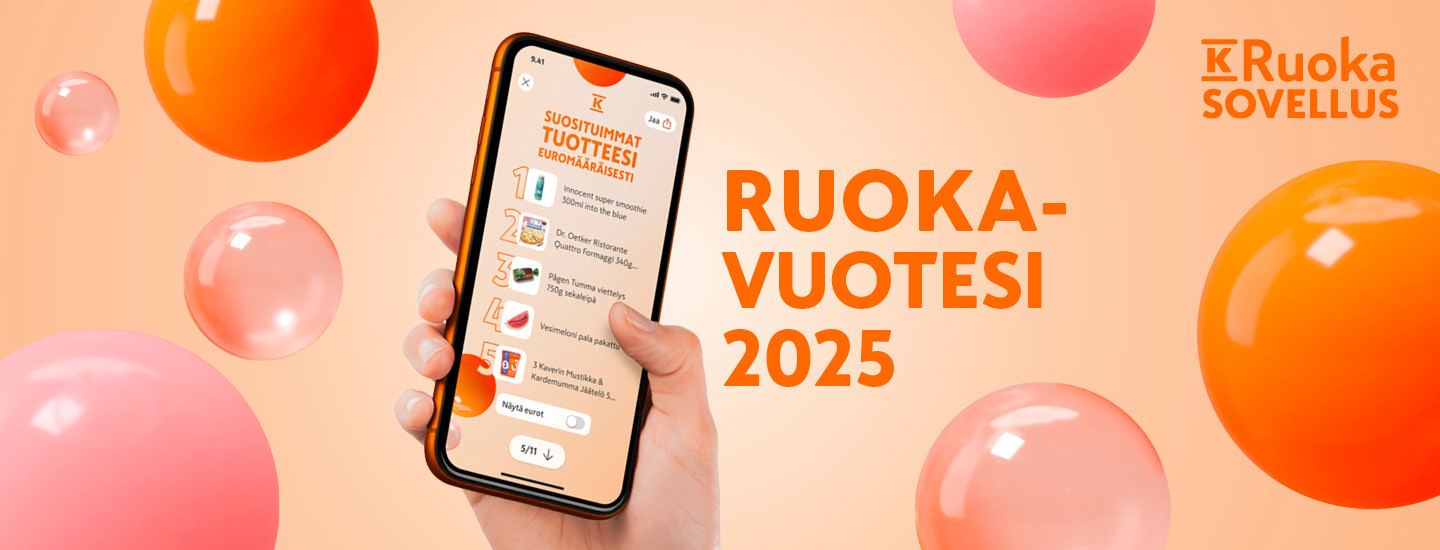Ruokavuotesi – henkilökohtainen tarinasi vuoden 2025 ostoksista