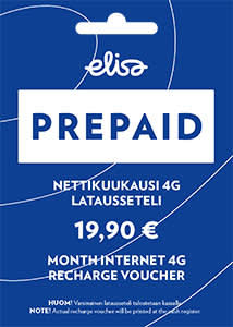 894032 Elisa BigLogo Prepaid latausseteli Rajoitukseton 4G 19 90e 100x140