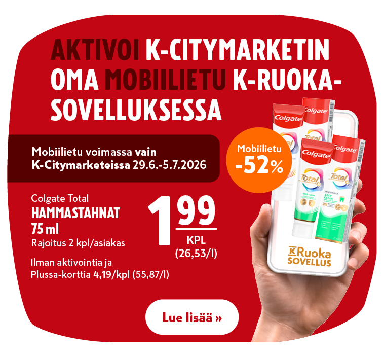 K-Citymarketin oma mobiilietu