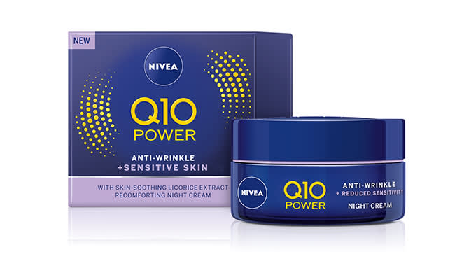 KCM kauneus lanseerausalue NIVEA-Q10-POWER-Sensitive-Night-Cream