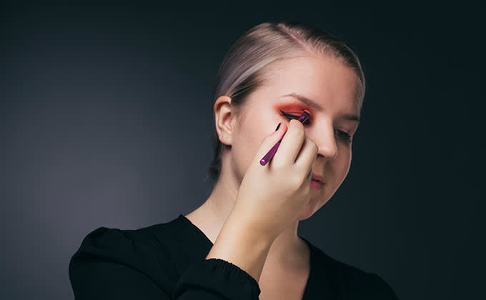 Halloween bilemeikki vaihe 2