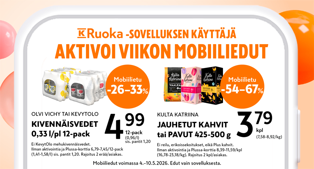 VKO-19 K-Plussa Mobiiliedut 2026 2-tuotetta-pohja kuvituskuva 1000x540 ID 10157