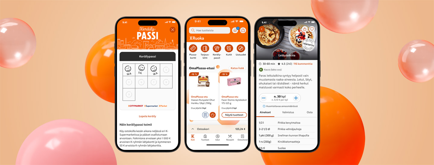 K-Ruoka-sovellus jatkuva 2025 verkkosivu herokuva 1440x550 Sovellus pääsivu 10144