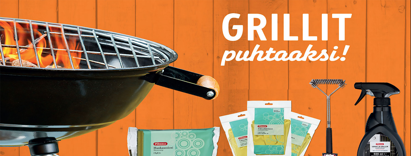 Grilli kuntoon Pirkka-tuotteilla