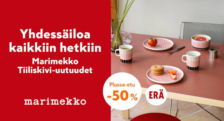 Tiiliskivi-uutuudet -50% Plussa-kortilla