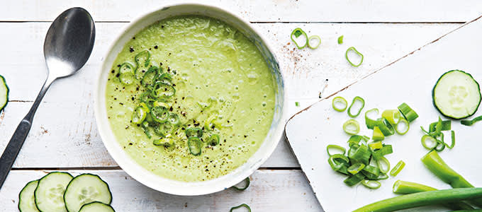 Vihreä gazpacho-keitto