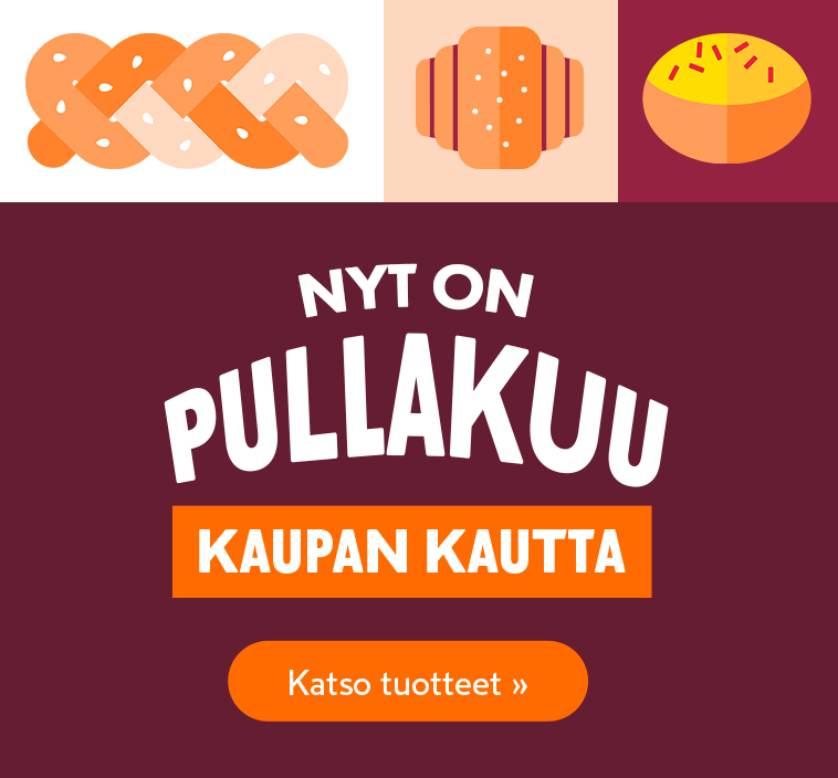 Nisulla siitä selviää - K-Marketeissa on nyt Pullakuu