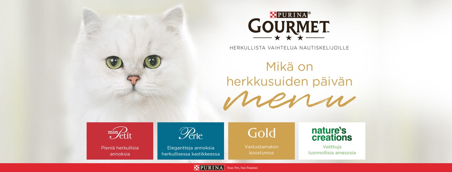 Hemmottele kissaasi herkullisilla Gourmet®-resepteillä