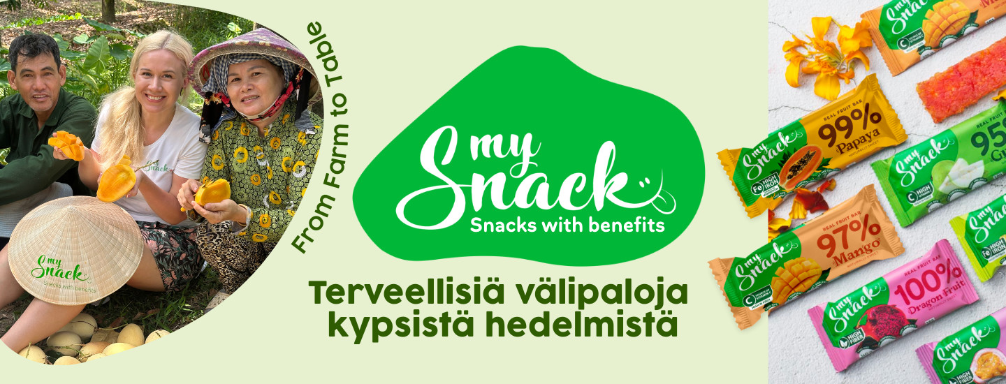 Herkulliset MySnack -välipalat suoraan luonnosta