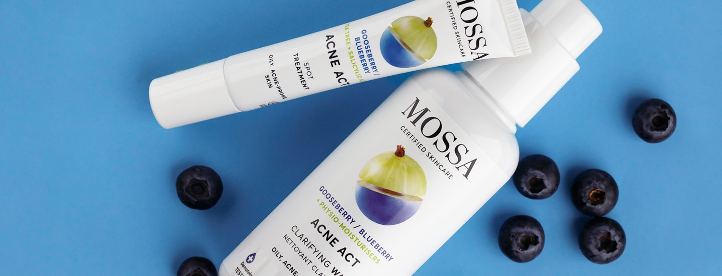 MOSSA ACNE ACT - Hoitolinja epäpuhtaalle iholle