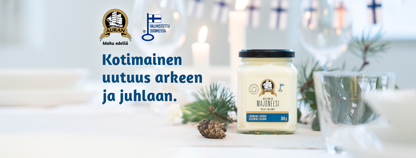 Loihdi loppuvuoden hurmaavimmat juhlapurtavat Auran uutuusmajoneesista