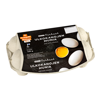 Online 400x-Pirkka Parhaat ulkokanojen munia 8kpl 464g