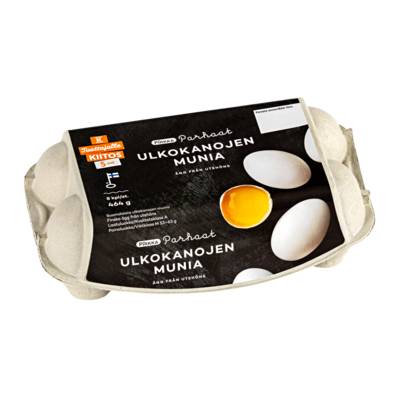 Online 400x-Pirkka Parhaat ulkokanojen munia 8kpl 464g