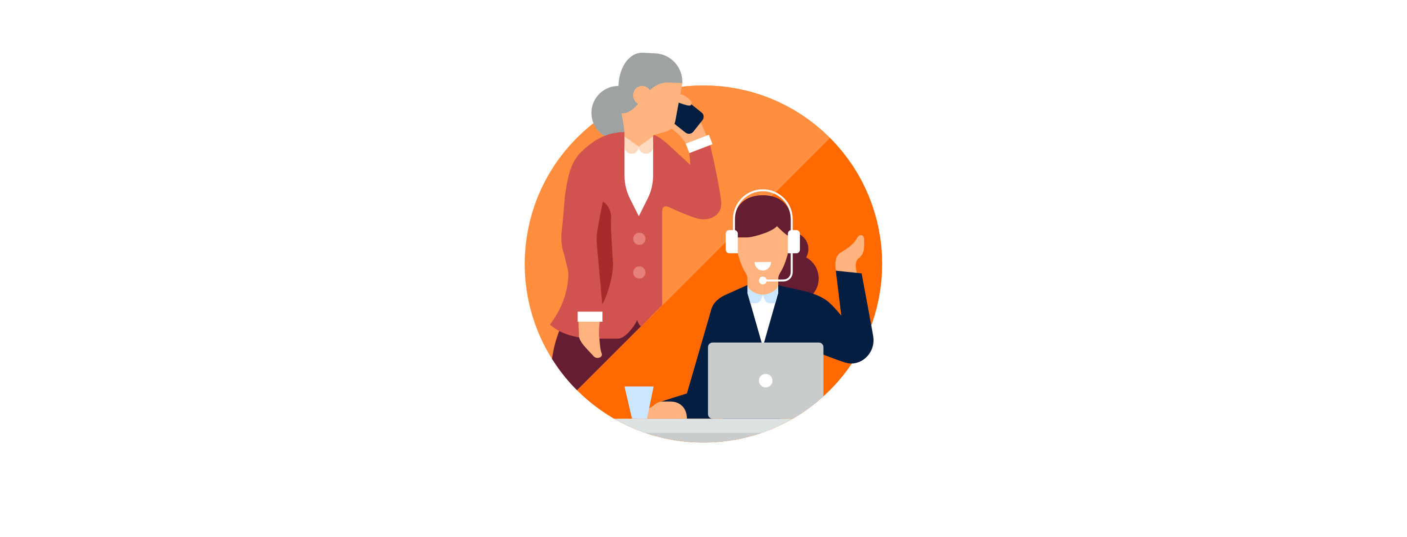 Neuvonta- ja puhelintilauspalvelumme auttavat puhelimitse ruokaostosten tekemisessä