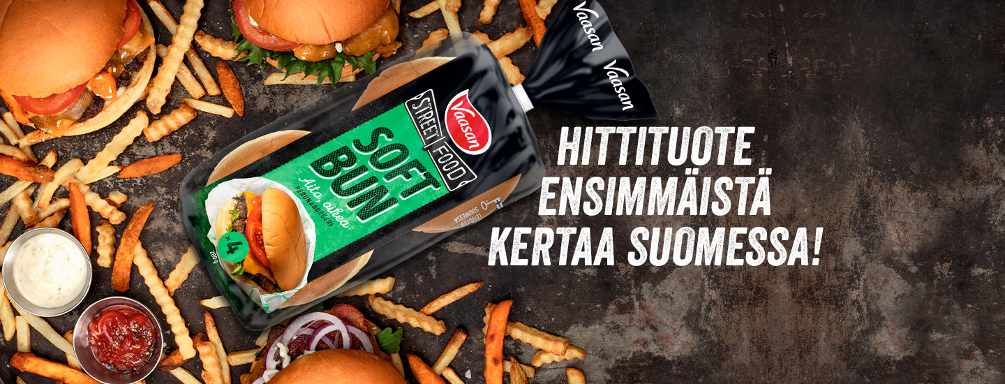 Vaasan Street Food Soft Bun – Premiumburgerin uusi taso