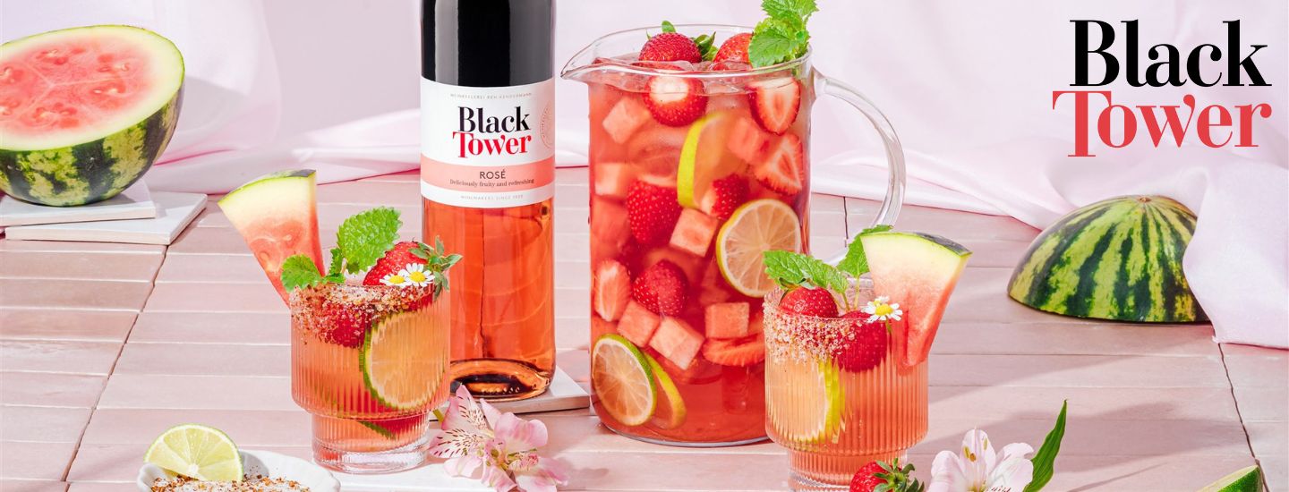 Black Tower vesimeloni-roseeviinikannu