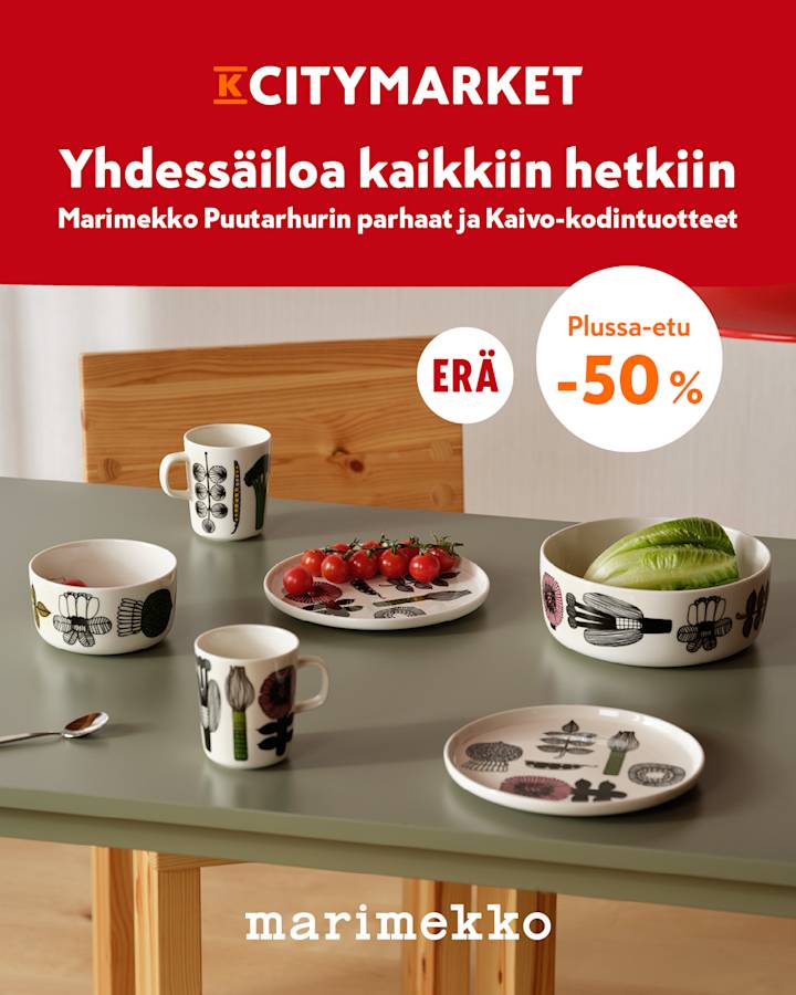 Marimekko Puutarhurin parhaat Plussa-kortilla -50%