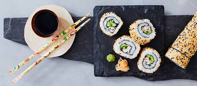 california-sushirullat kuvitus