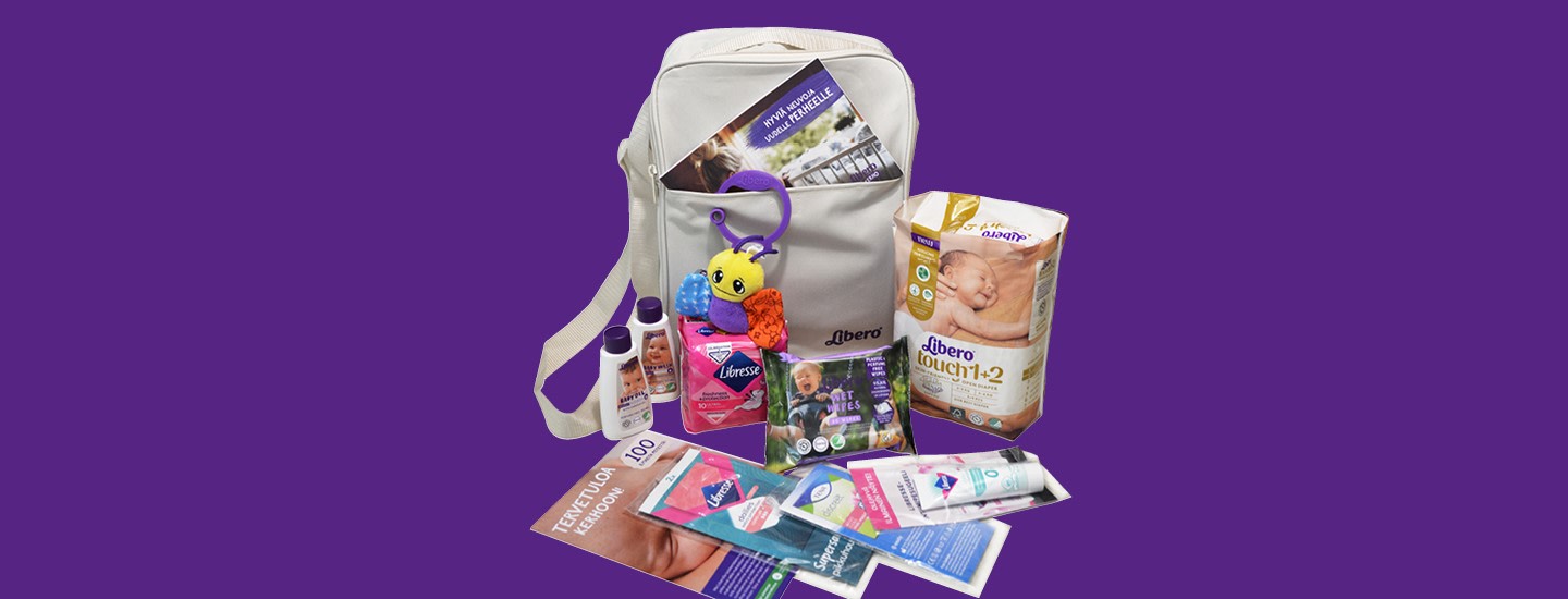 Liberolaukku vastasyntyneen vanhemmille K-kaupasta