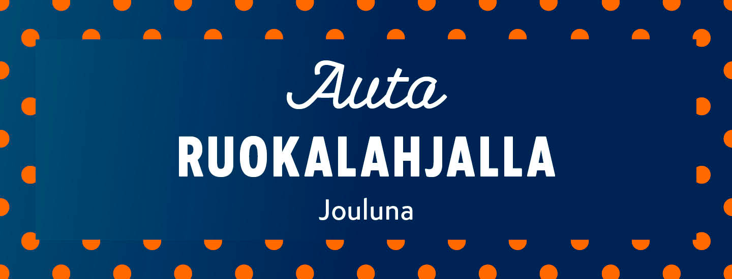 Auta ruokalahjalla jouluna