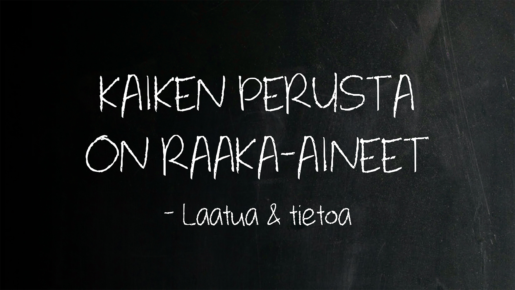 Usein kysytyt kysymykset: raaka-aineet