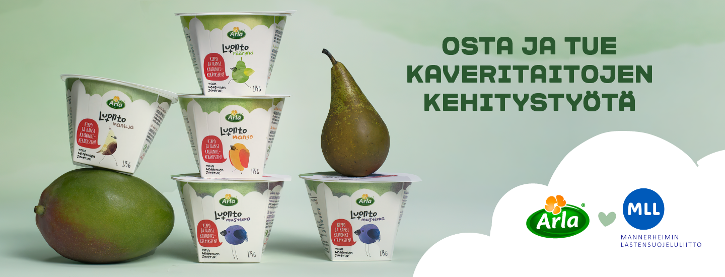 Arla Luonto+ kaveritaitoja tukemassa 