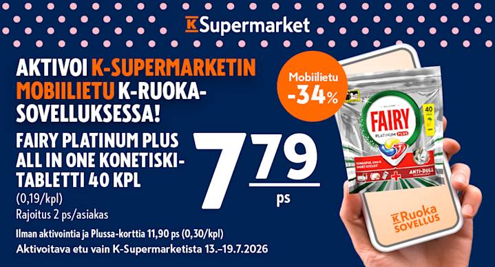 KSM verkkosivu banneri vko29 2026 mobiilietu Fairy 1000x540