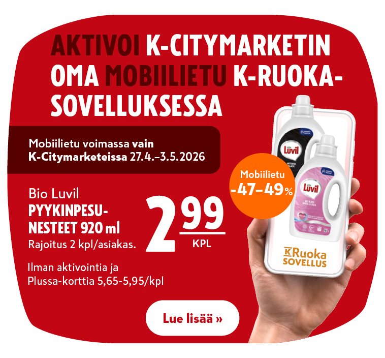 K-Citymarketin oma mobiilietu