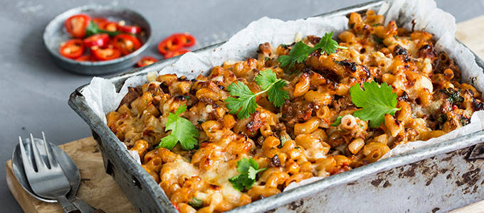 Makaronilaatikko ala mehikaana 680x300