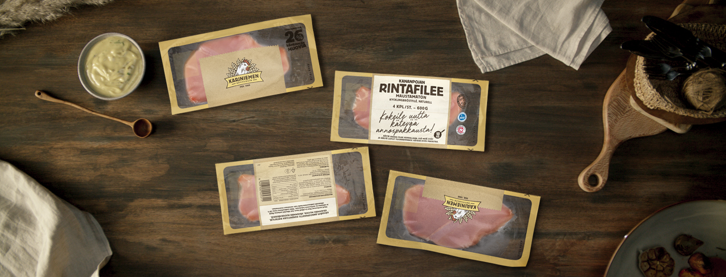 Kariniemen® uusi, kätevä annospakkaus – yksi neljälle tai neljä yhdelle