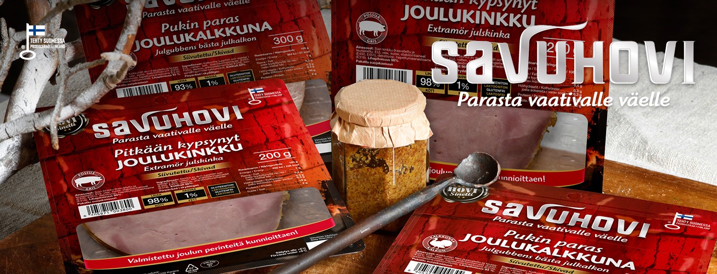 Uutuusherkkuja joulupöytään – Savuhovin pitkään kypsynyt joulukinkku