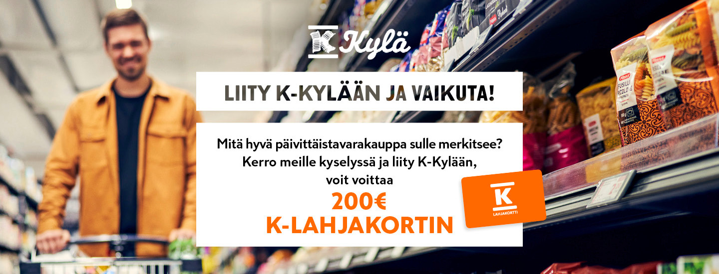 K-Kyla rekrytointi K-Ruoka hero 1440x550 Elokuu2026