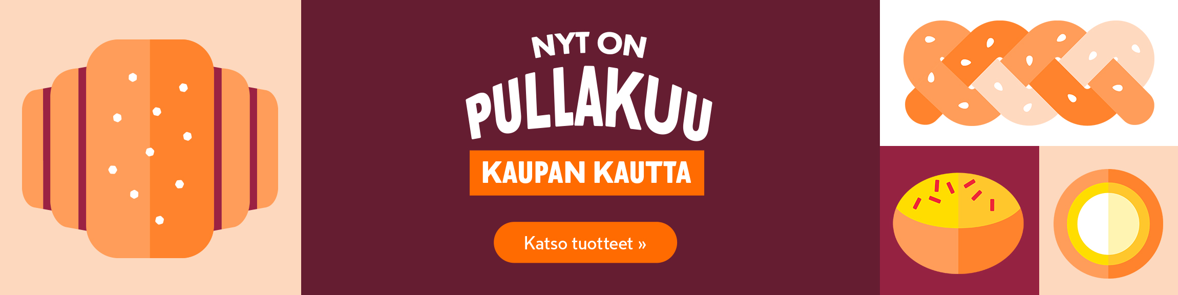 Nisulla siitä selviää - K-Marketeissa on nyt Pullakuu