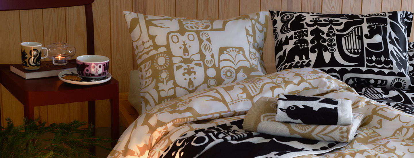 Marimekko Kanteleen kutsu -tuotteita