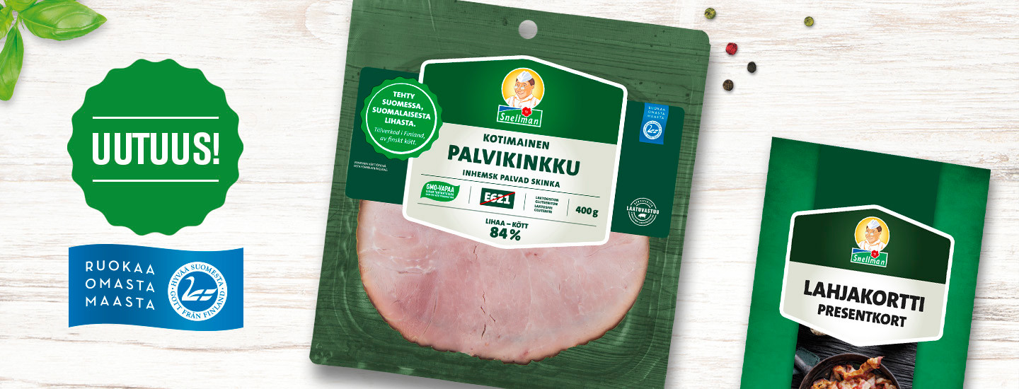 Osallistu Snellmanin Kotimainen palvikinkku -kilpailuun ja voita 100 €:n tuotelahjakortti