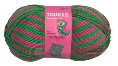 Online 400x-6438544514877 Toukkis raitaneulelanka 150g