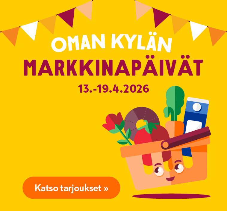 Wihii! - K-Marketeissa on nyt Markkinapäivät - Paljon ja halvalla, tuu hakee!