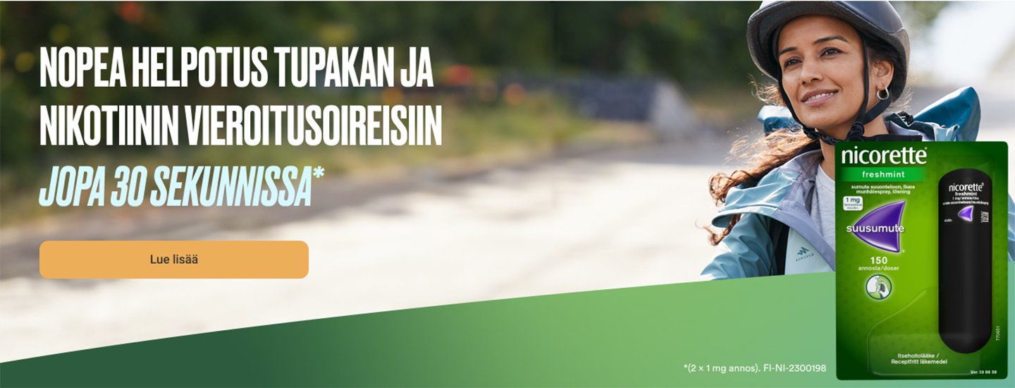 Lopeta tupakointi Nicoretten avulla