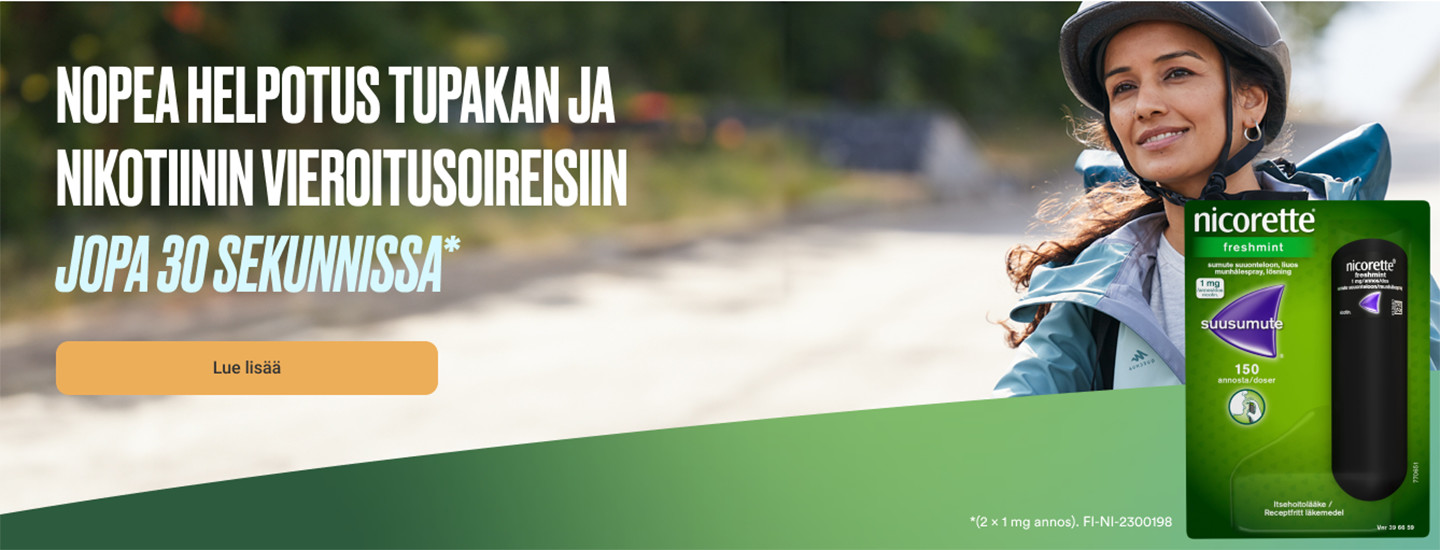 Lopeta tupakointi Nicoretten avulla