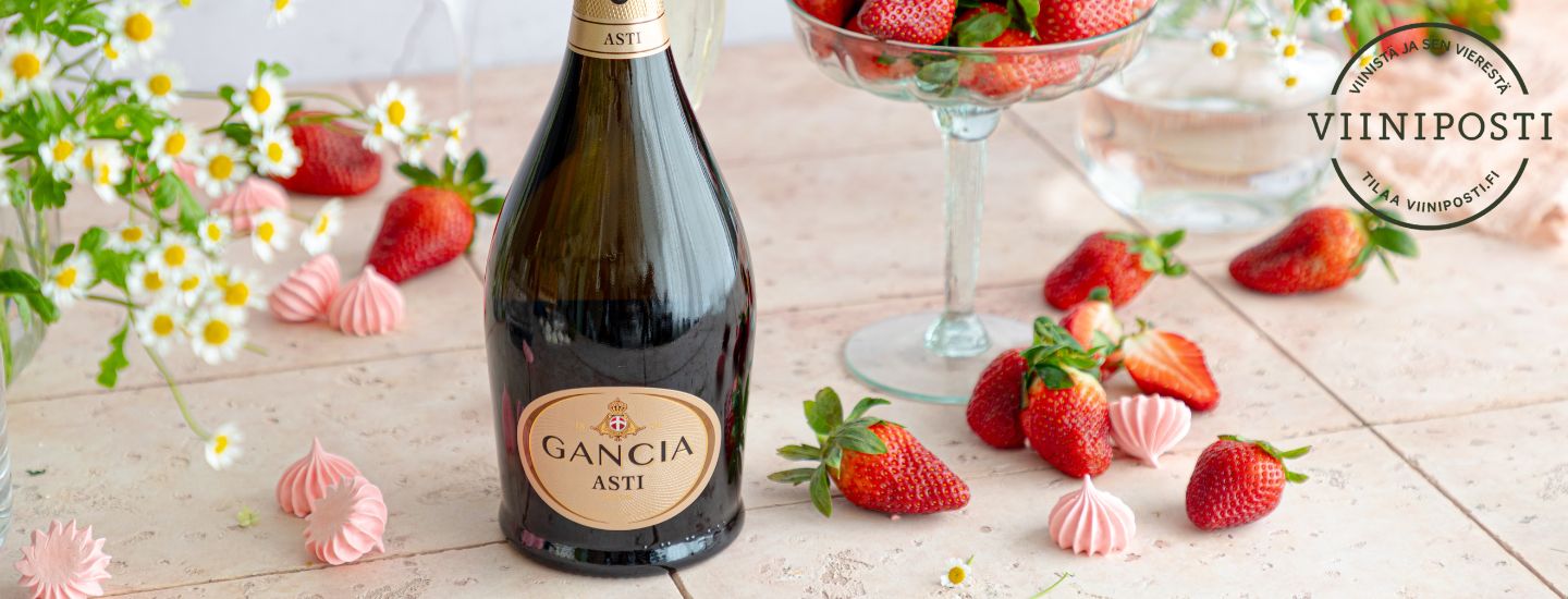 Makean raikas Gancia Asti on ehdoton valinta mansikoille ja kesäisille jälkiruoille