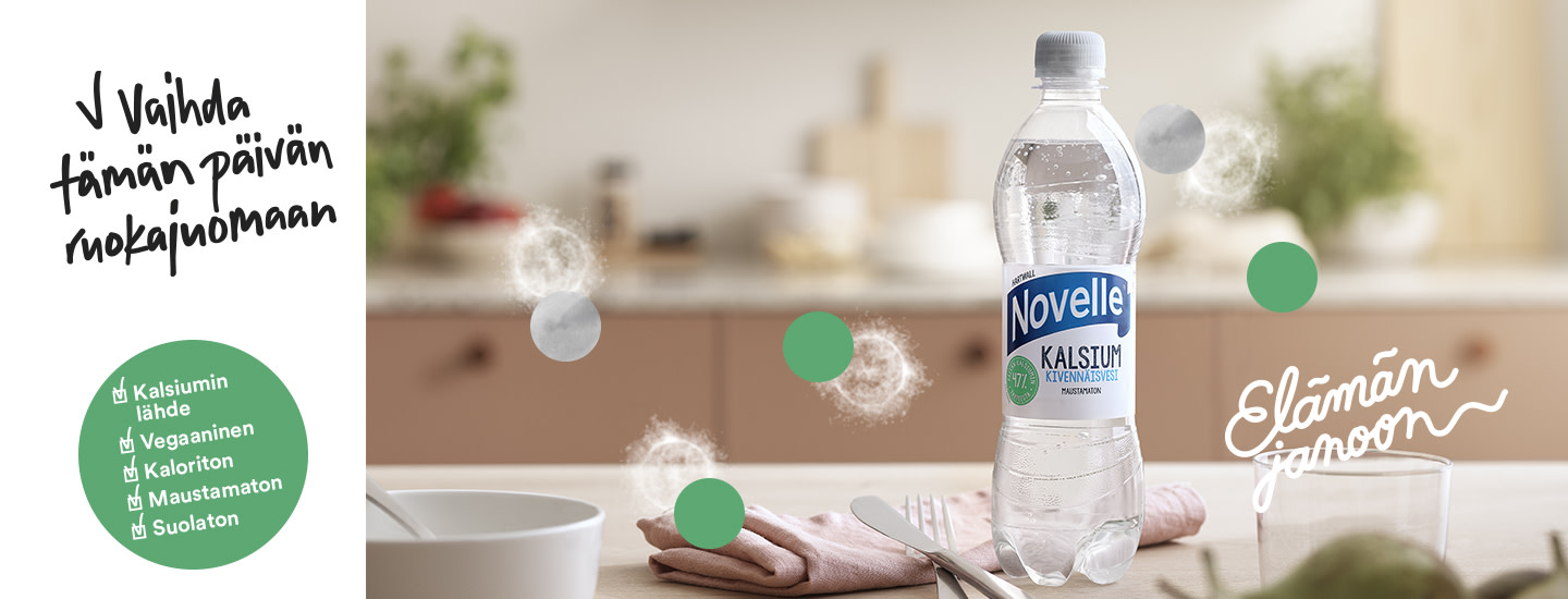 Hartwall Novelle Kalsium: Tiedätkö, mistä kalsiumia saa?