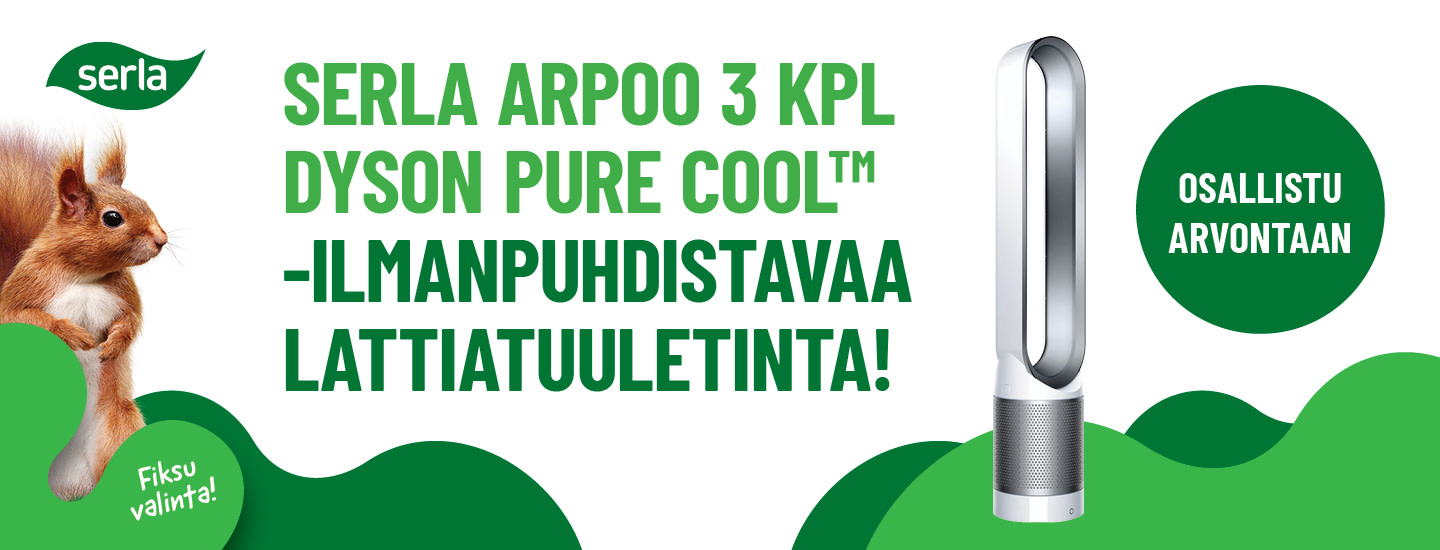 Osallistu arvontaan ja voita Dysonin ilmanpuhdistava lattiatuuletin