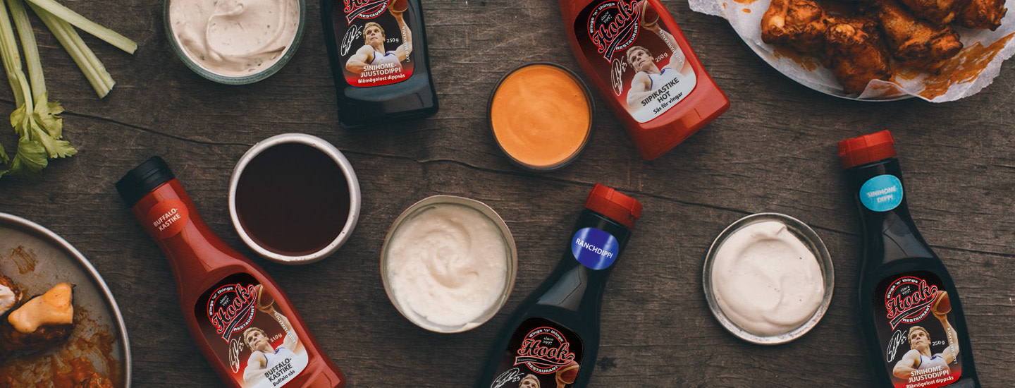 Hook kanansiivet, kastikkeet ja dipit vain K-kaupoista!